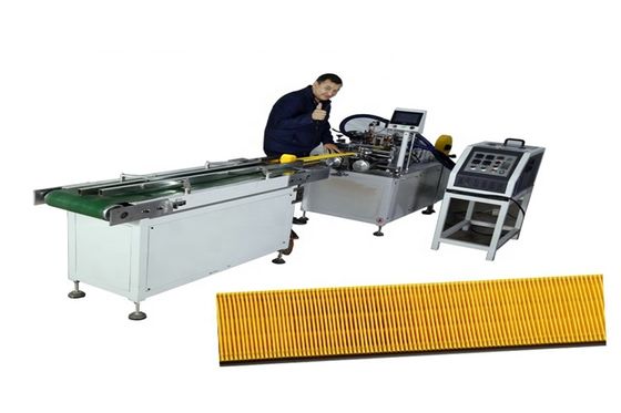5-65m/Min Air Filter Making Machine, máquina 50HZ de plissamento giratória