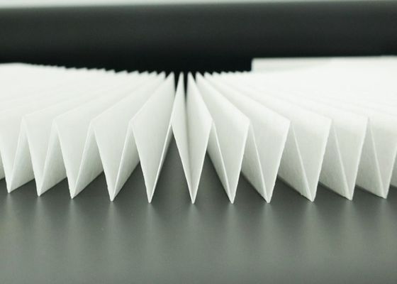 Papel de filtro do ar de Hepa do índice da resina de 27%, papel de filtro de 0,2 mícrons