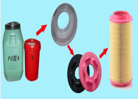 A colagem alaranjada preta do plutônio para o filtro de ar do automóvel é usada para o ar do molde do plutônio filtra material