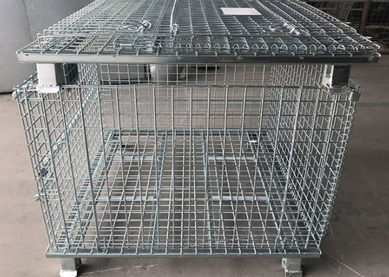 Gaiola galvanizada 6.4mm convencional da pálete do metal