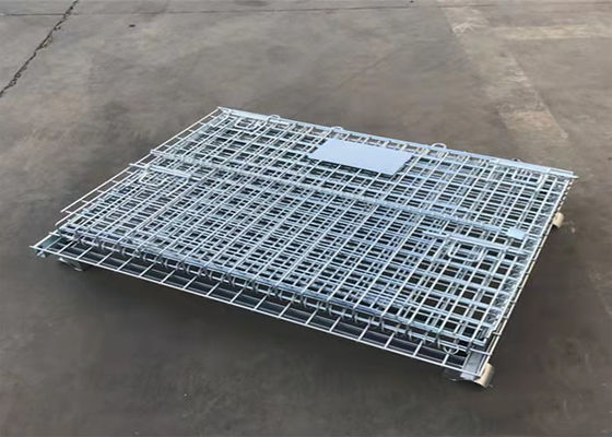Gaiola de dobramento da pálete do metal do armazenamento Q235 do quadro para a segurança