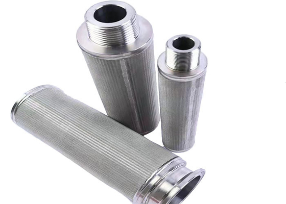 Tipo elemento da vela de filtro aglomerado de aço inoxidável da malha 2um