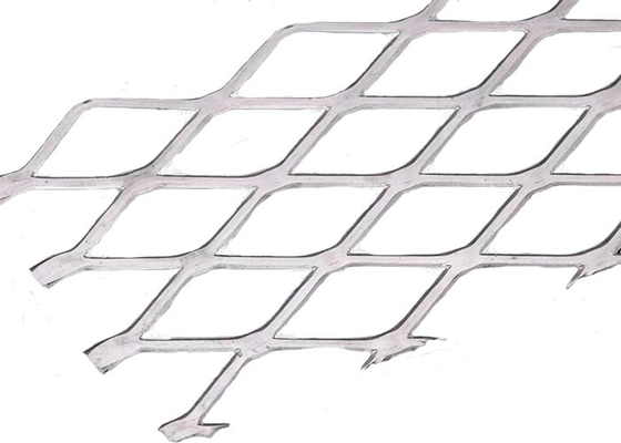 Diamond Shaped Hole 3.0mm Mesh Ceiling Of Curtain Wall de alumínio decorativo