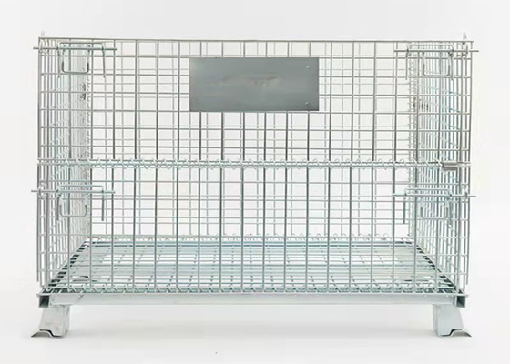 Borboleta dobrável galvanizada de Mesh Cage Stacking Iron Frame do fio 350kg
