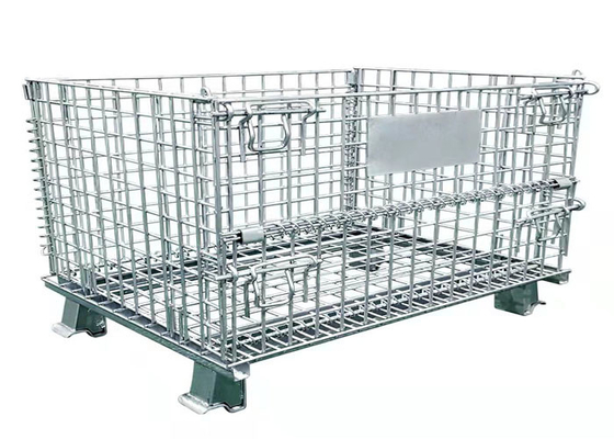 Borboleta dobrável galvanizada de Mesh Cage Stacking Iron Frame do fio 350kg