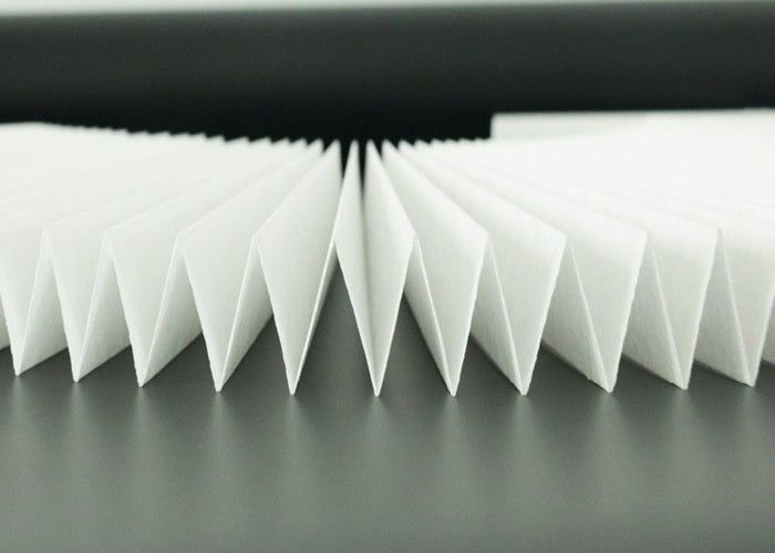 Papel de filtro do ar de Hepa do índice da resina de 27%, papel de filtro de 0,2 mícrons