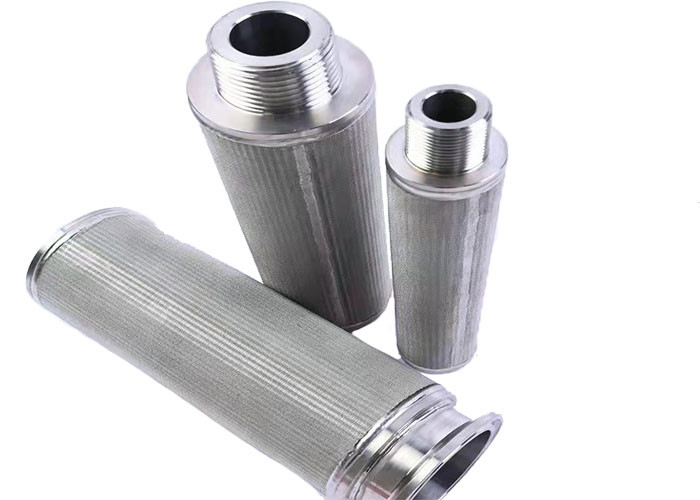 Tipo elemento da vela de filtro aglomerado de aço inoxidável da malha 2um