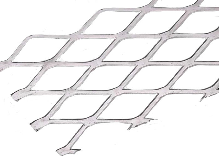 Diamond Shaped Hole 3.0mm Mesh Ceiling Of Curtain Wall de alumínio decorativo