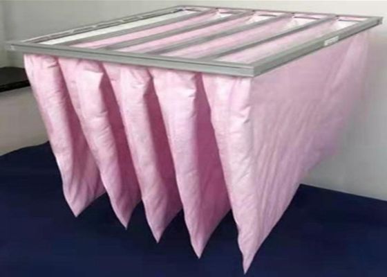 Saco purificado a ar de F5 F6 F7 F8 F9 fibra Superfine de uma porosidade de 0,3 mícrons